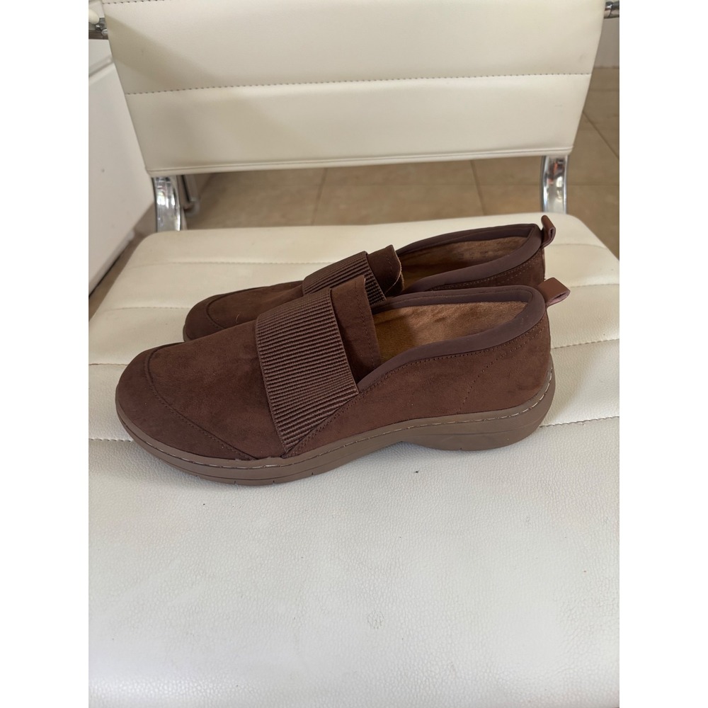 Dr.‎ Scholls Joanna Brown Slip On Loafers Be Energized Foam Shoes Womens 9M